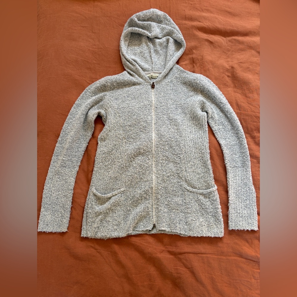 Royal Robbins Heathered Gray Hooded Cardigan